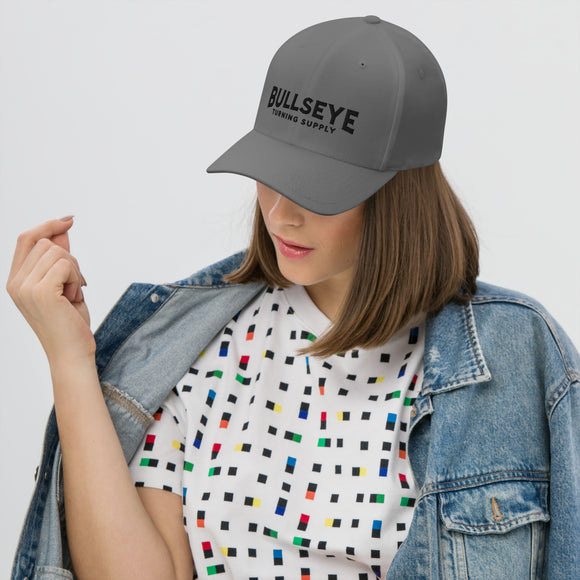 Flexfit Cap | Bullseye Black Text Logo
