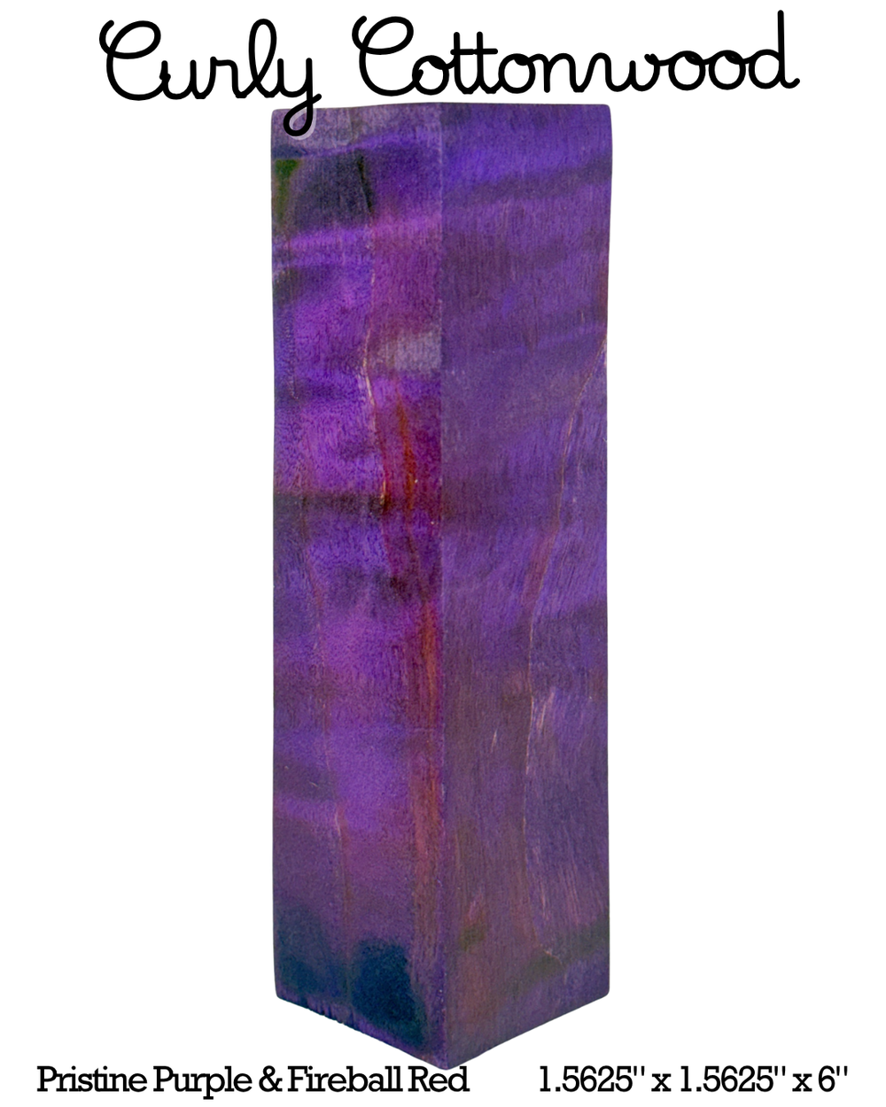 Curly Cottonwood | Stabilized Call Blanks