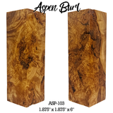 Aspen Burl | Stabilized Call/Handle Blanks