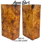 Aspen Burl | Stabilized Call/Handle Blanks