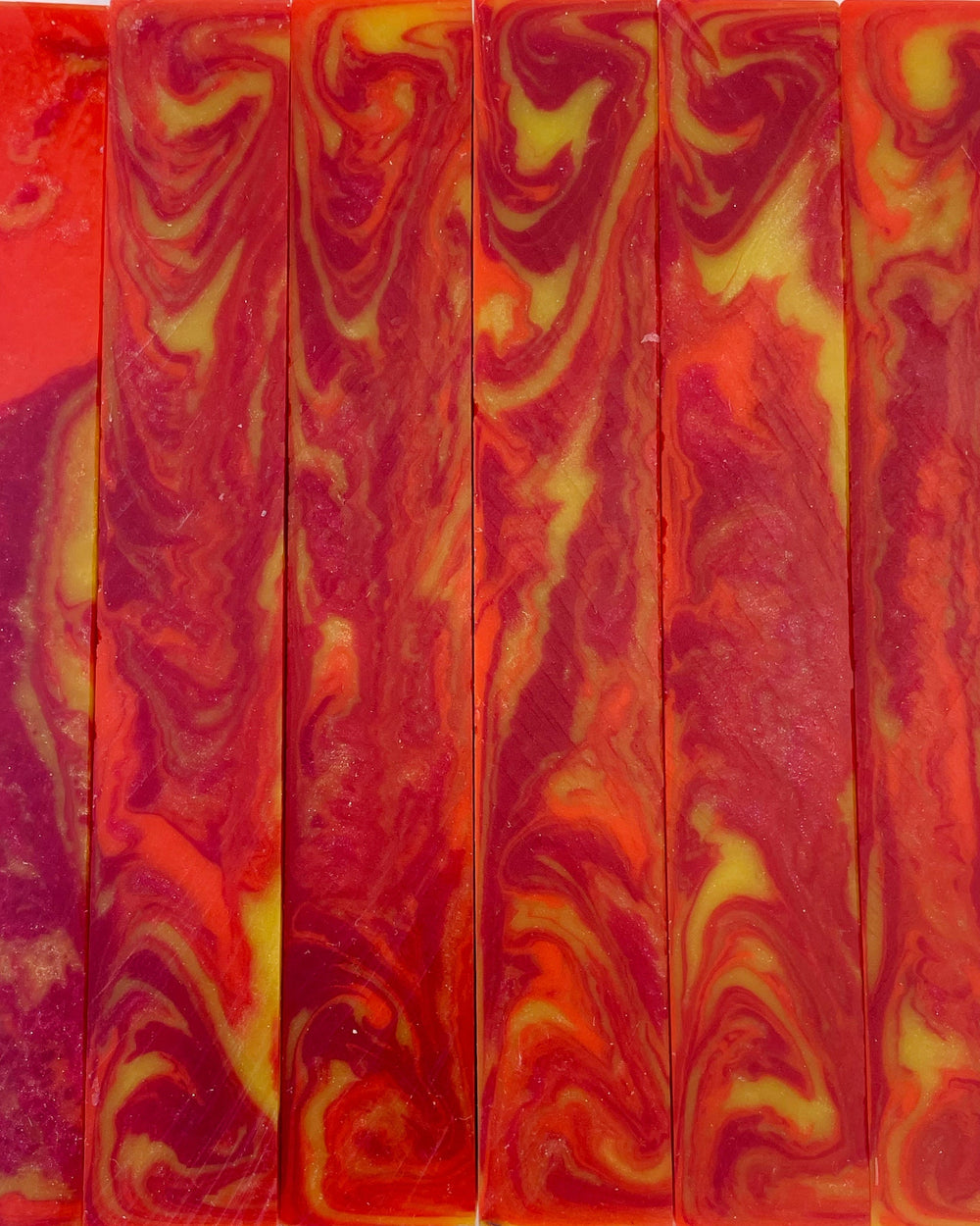“Tequila Sunrise" Resin Pen Blanks
