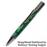 HempWood 6” Pen Blanks | Single Color Stabilized