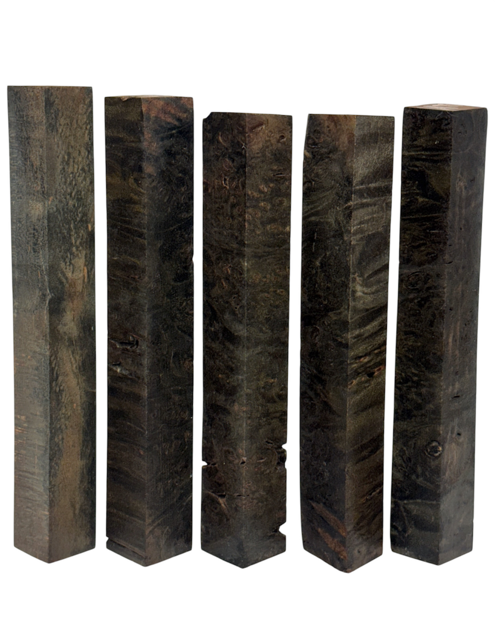 Maple Burl | Stabilized Pen Blanks | Skinny