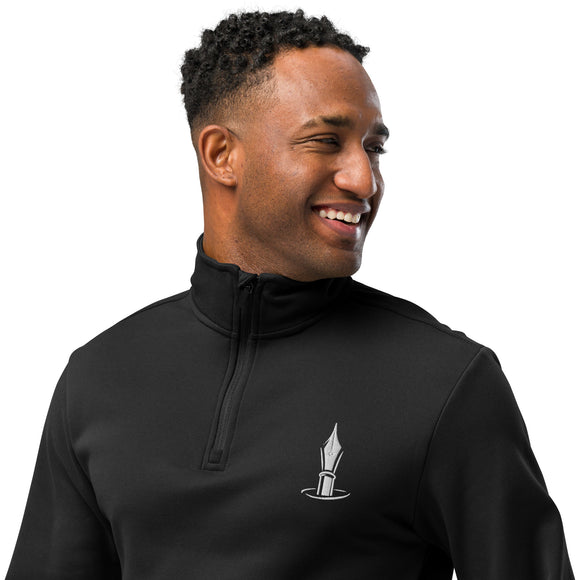 Nib Embroidered Quarter Zip Pullover