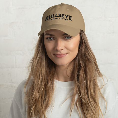 Bullseye Black Text Logo | Dad Hat