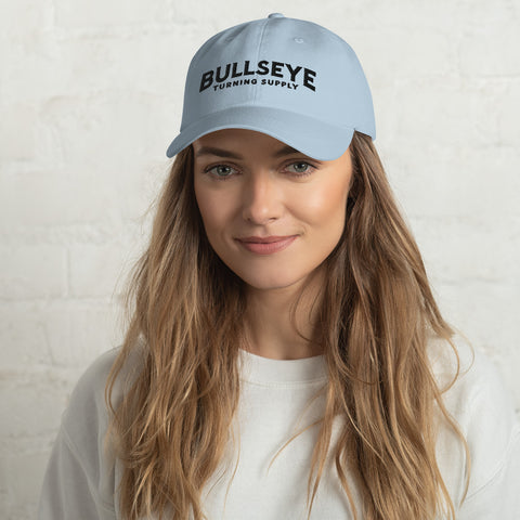 Bullseye Black Text Logo | Dad Hat