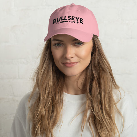 Bullseye Black Text Logo | Dad Hat