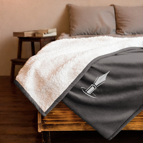 Nib Embroidered Premium Sherpa Blanket