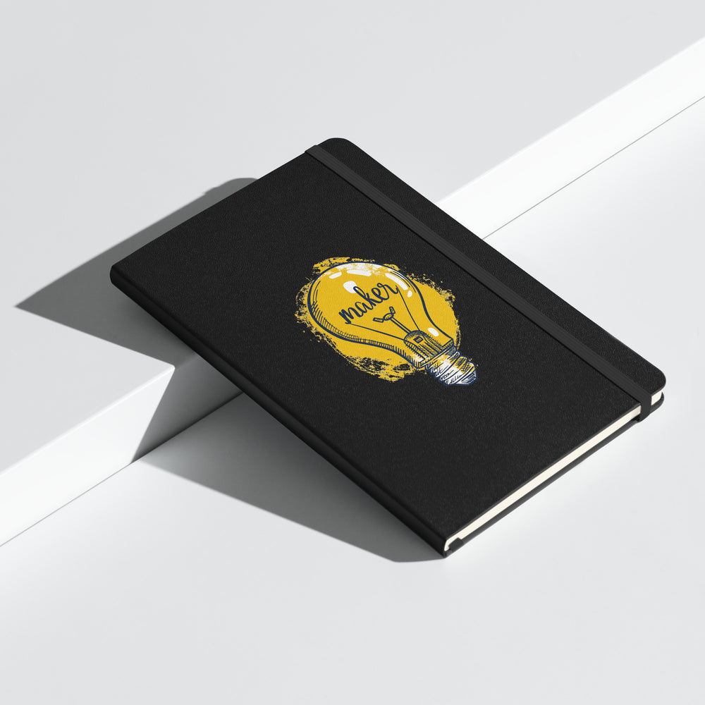 Maker Bulb Hardcover bound notebook