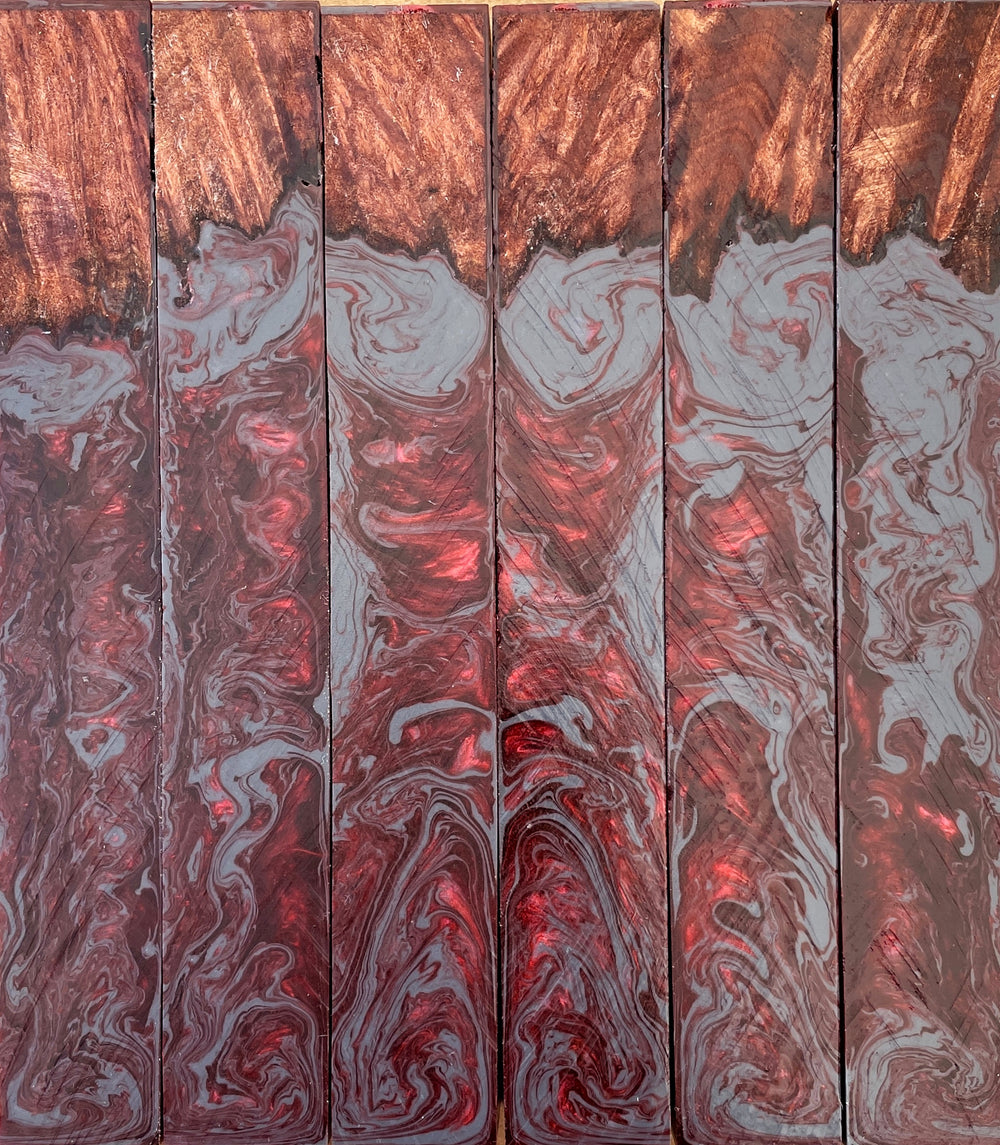 "Hot Blooded" Hybrid Pen Blanks