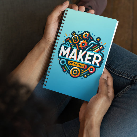 Maker Of Things Spiral notebook