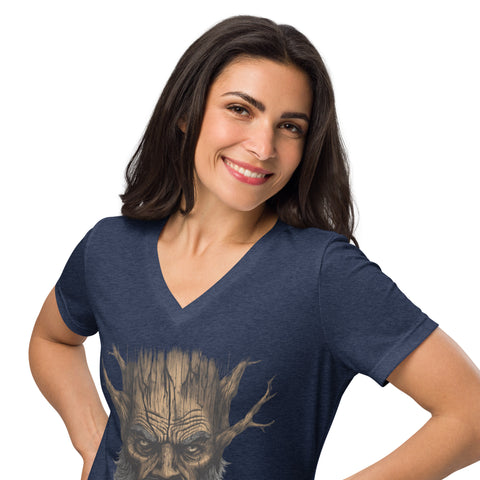 Tree Spirit Women’s relaxed v-neck t-shirt