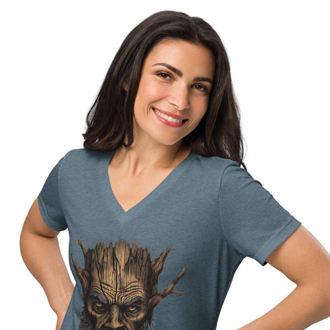 Tree Spirit Women’s relaxed v-neck t-shirt