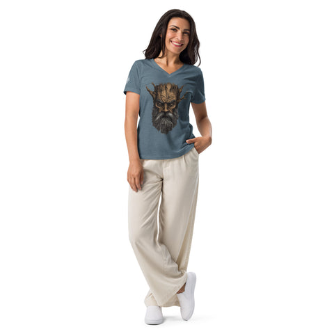 Tree Spirit Women’s relaxed v-neck t-shirt