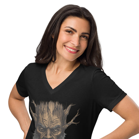 Tree Spirit Women’s relaxed v-neck t-shirt