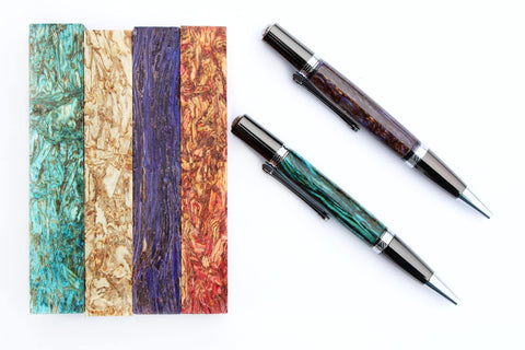 HempWood 6” Stabilized Pen Blanks | Single Color