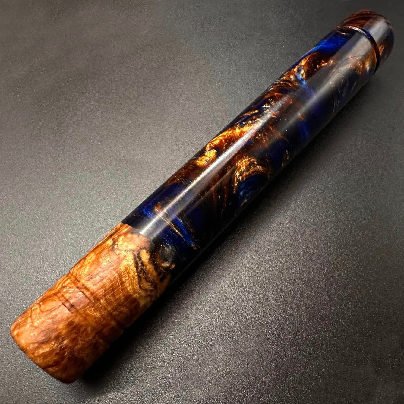 Acacia wood, Fordite and resin popular hybrid pen