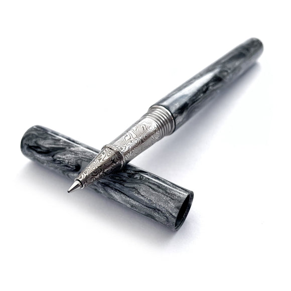 Apollo Pen Kit | Damascus Engraved