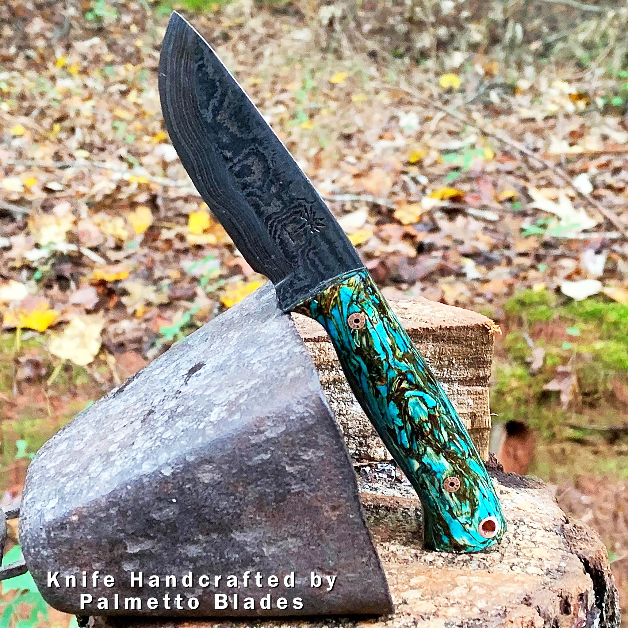 Knife Handle Blank Maple Burl - Stabilized Exotic Wood Knife Handle