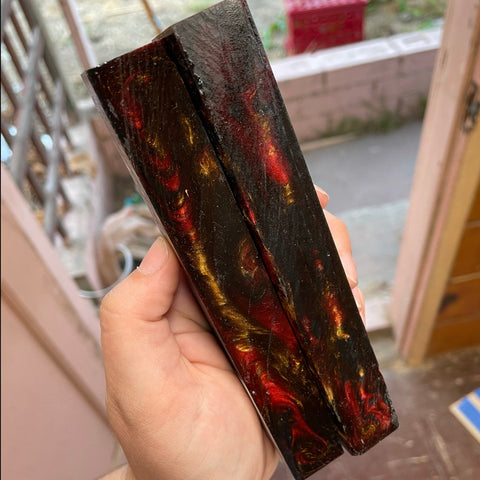 “Fire on the Mountain” Resin Pen Blanks