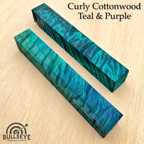 Curly Cottonwood | Double Dyed & Stabilized