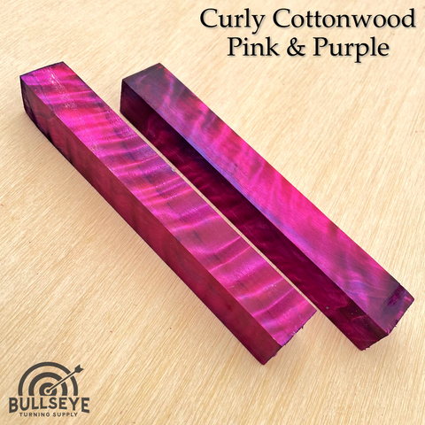 Curly Cottonwood | Double Dyed & Stabilized