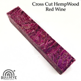 HempWood Cross Cut Pen Blanks | Single Color Stabilized