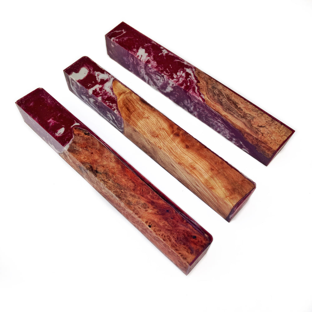 “Harder to Breathe" Hybrid Pen Blanks