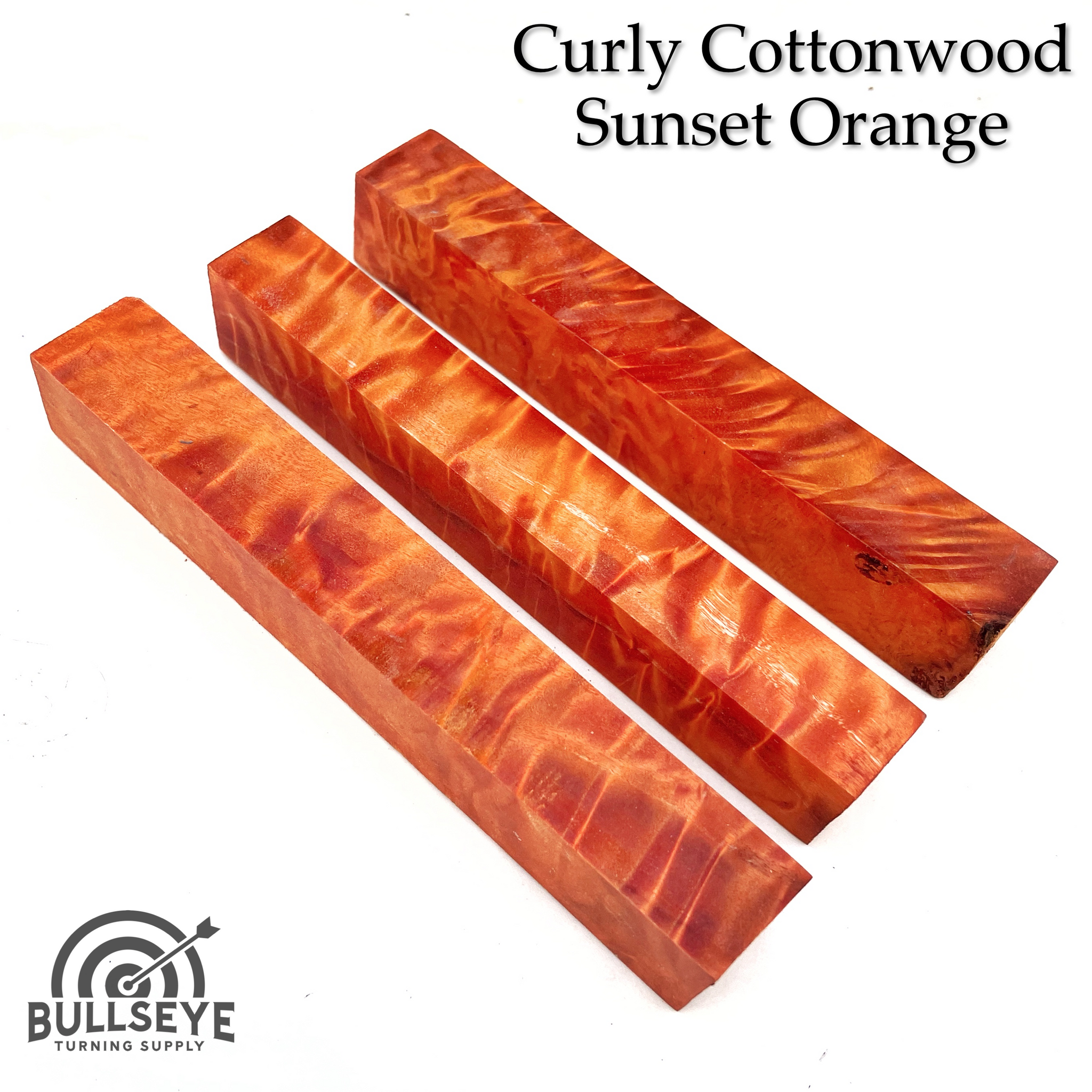 Curly Cottonwood  Single Color Stabilized – Bullseye Turning Supply