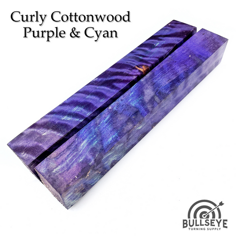 Curly Cottonwood | Double Dyed & Stabilized