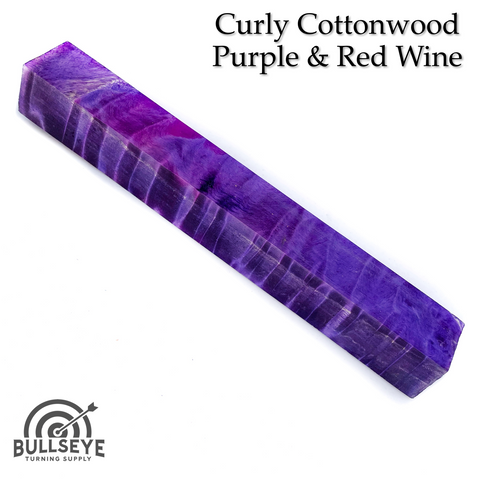 Curly Cottonwood | Double Dyed & Stabilized